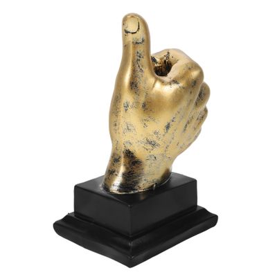 BESPORTBLE Team Award Present Decorative Thumb Shaped Trophy Resin Trophy for Celebration Award