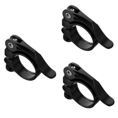 BESPORTBLE 3pcs Bike Seat Post Clamp Quick Release Alloy Clip for Road Mountain Easy Install Lightweight Design for