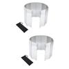 WOONEKY 2sets Camping Stove Windscreen Portable Alloy Screen for Outdoor Cooking Bbq Picnic and Camping Lightweight and Efficient Random Color view 1