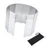 WOONEKY 2sets Camping Stove Windscreen Portable Alloy Screen for Outdoor Cooking Bbq Picnic and Camping Lightweight and Efficient Random Color view 4