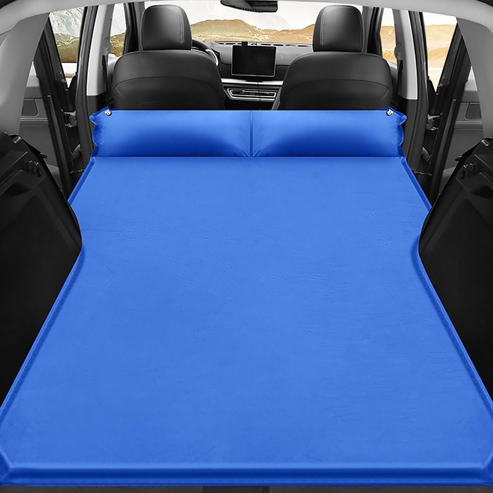 MZYLW Car Inflatable Mattress for Ford F-150/F150 2015-2018 2019 2020 2021 2022 2023 2024 Portable Air Sleeping Bed with Pillow Camping Travel Cot Inflatable Trunk Sleeping Pad,Blue