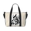 Music Note print Travel Duffle Bag,Weekender Bags,Gym Duffel Bag,Luggage Duffle Overnight for Women Men view 1