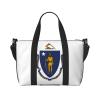 Massachusetts State Flag print Travel Duffle Bag,Weekender Bags,Gym Duffel Bag,Luggage Duffle Overnight for Women Men view 1
