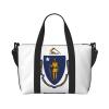 Massachusetts State Flag print Travel Duffle Bag,Weekender Bags,Gym Duffel Bag,Luggage Duffle Overnight for Women Men view 2