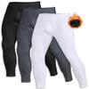 ZUTY 3 Pack Long Johns for Men Thermal Underwear Bottom Fleece Lined Pant Men's Leggings Base Layer for Cold Weather Black-White-Grey XL view 1