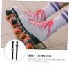 Toddmomy 4pcs Adjustable Roller Skate Buckles Fixed Straps for Skating Shoes High-Grade Material Easy to Install Fit for Various Roller Skates view 2