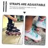 Toddmomy 4pcs Adjustable Roller Skate Buckles Fixed Straps for Skating Shoes High-Grade Material Easy to Install Fit for Various Roller Skates view 3