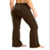 28"/30"/32"/34" Inseam Women's Bootcut Yoga Pants Long Bootleg High-Waisted Flare Pants with Pockets(Coffee Brown,34-M) view 4