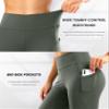 28"/30"/32"/34" Inseam Women's Bootcut Yoga Pants Long Bootleg High-Waisted Flare Pants with Pockets(Sage,28-L) view 4