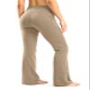 28"/30"/32"/34" Inseam Women's Bootcut Yoga Pants Long Bootleg High-Waisted Flare Pants with Pockets(Khaki,30-XL) view 3