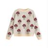 Girls Sweaters Mushroom Pattern Teens Casual Crewneck Long Sleeve Knit Pullover Tops Size 5-14 Years view 1