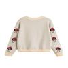 Girls Sweaters Mushroom Pattern Teens Casual Crewneck Long Sleeve Knit Pullover Tops Size 5-14 Years view 3