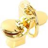 1Pc Gold Personality Creative Mini Toilet Shape Metal Keychain Simulation Toilet Car Key Pendant Decor Small in Size,Convenient to Carry,Charms,Arts,Beading and Jewelry Making,Crafts and Sewing view 2