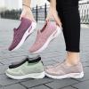 YSUEFIJO Extra Wide Slip on Walking Shoes, Lightweight Non-Slip Breathable Running Shoes, Breathable Knit Athletic Hiking Shoes, Laceless Comfortable Tennis Sneakers, for Swollen Feet view 2