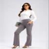 28"/30"/32"/34" Inseam Women's Bootcut Yoga Pants Long Bootleg High-Waisted Flare Pants with Pockets(Taupe,32-XL) view 3