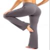 28"/30"/32"/34" Inseam Women's Bootcut Yoga Pants Long Bootleg High-Waisted Flare Pants with Pockets(Taupe,32-XL) view 4