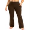 28"/30"/32"/34" Inseam Women's Bootcut Yoga Pants Long Bootleg High-Waisted Flare Pants with Pockets(Coffee Brown,28-S) view 2