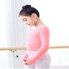 RuiBalletto Girls Long Sleeve Dance Sweater, Soft Ballet Warm Up Pullover, Dance Sweater for Leotards Pink view 3