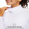 ZUTY 3 Pack Turtleneck Long Sleeve Shirts Thermal Underwear for Women Long Johns Winter Clothes Warm Base Layer Tops Black-Black-White M view 3