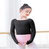 RuiBalletto Girls Long Sleeve Dance Sweater, Soft Ballet Warm Up Pullover, Dance Sweater for Leotards Black view 3