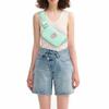 Uygafly Belt Bag Fanny Pack Crossbody Bags with Initials Letter Patch Cute Stuff Birthday Gifts for Teenager Girls Trendy Stuff for Teens | O,Light Green view 2
