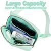 Uygafly Belt Bag Fanny Pack Crossbody Bags with Initials Letter Patch Cute Stuff Birthday Gifts for Teenager Girls Trendy Stuff for Teens | O,Light Green view 3