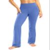 28"/30"/32"/34" Inseam Women's Bootcut Yoga Pants Long Bootleg High-Waisted Flare Pants with Pockets(Wild Indigo,30-XL) view 2
