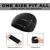 WRELS Running Skull Cap,Breathable Helmet Liner Cycling Beanie,Sweat Wicking Hockey Head Caps for Men Women,Skull Caps for Football Black view 2
