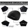WRELS Running Skull Cap,Breathable Helmet Liner Cycling Beanie,Sweat Wicking Hockey Head Caps for Men Women,Skull Caps for Football Black view 3