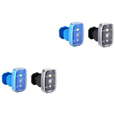 Happyyami 6pcs USB Rechargeable Running Lights for Night Cycling and Jogging Lightweight Clip Warning Lamps for Enhanced Visibility Weather Conditions Random Color