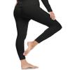 ZUTY 3 Pack Thermal Long Johns Fleece Lined Leggings for Women Underwear Tights Warm Winter Base Layer Pants Black-White-Grey M view 2