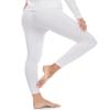 ZUTY 3 Pack Thermal Long Johns Fleece Lined Leggings for Women Underwear Tights Warm Winter Base Layer Pants Black-Black-White M view 2