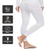ZUTY 3 Pack Thermal Long Johns Fleece Lined Leggings for Women Underwear Tights Warm Winter Base Layer Pants Black-Black-White M view 4