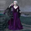 Womens 18th Century Victorian Costume Long Marie Antoinette Masked Ball Gown (9Purple, XL) view 2