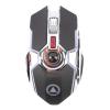 ANGGREK Office Mouse, Electroplated Black Connection Silent Design RGB Backlit Computer for Family (USB Charge) view 2