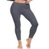 ZUTY 3 Pack Thermal Long Johns Fleece Lined Leggings for Women Underwear Tights Warm Winter Base Layer Pants Black-Black-Grey S view 3
