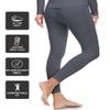 ZUTY 3 Pack Thermal Long Johns Fleece Lined Leggings for Women Underwear Tights Warm Winter Base Layer Pants Black-Black-Grey S view 4
