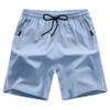 ANHDM Boys Athletic Shorts Quick Dry Sport Shorts Lightweight Running Shorts with Zipper Pockets (Pack of 2), B/Khaki&Grey Blue, 9-10T view 4