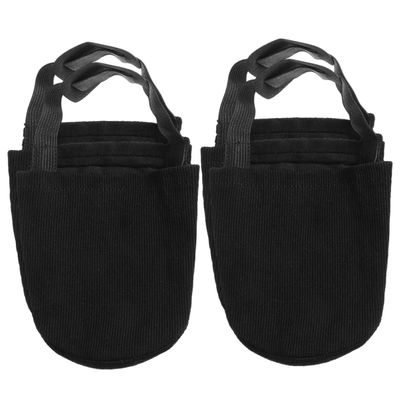 WOONEKY 2pairs Bowling Sports Supplies Slider Shoe Cover Bowling Shoe Covers for Women Men Mat Elastic Band Black