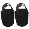 WOONEKY 2pairs Bowling Sports Supplies Slider Shoe Cover Bowling Shoe Covers for Women Men Mat Elastic Band Black view 1