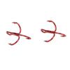 Fishhook, High Carbon Steel Fishing Hook, for Wild Fishing Sea Fishing (8# red (100 pcs/Pack)) view 1