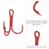 Fishhook, High Carbon Steel Fishing Hook, for Wild Fishing Sea Fishing (8# red (100 pcs/Pack)) view 3