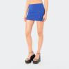 NUFIWI Women Y2k Tie Waist Mini Skirts Mid Waist Bodycon Micro Skorts Stretchy Side Slit Pencil Short Skirts with Shorts(Solid Light Blue,Large) view 4