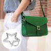 Isslly 4 PCS Star Snap Clips, Zinc Alloy Heavy Duty Star Shaped Keychain Clip with 2 Sizes, Silver Cute Clip for Bags, Backpack, Keys view 4