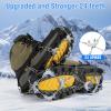 Tomaje 24 Spikes Crampons for Shoes, Anti Slip Ice Cleats for Shoes and Boots, Traction Ice Snow Grip with Stainless Steel Spikes and Silicone Men Women for Hiking, Walking, Climbing, Jogging,Fishing view 2