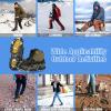 Tomaje 24 Spikes Crampons for Shoes, Anti Slip Ice Cleats for Shoes and Boots, Traction Ice Snow Grip with Stainless Steel Spikes and Silicone Men Women for Hiking, Walking, Climbing, Jogging,Fishing view 3