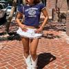 Half Lace Mini Skirts for Women Low Waist Ruffle Pleated Layered Skirts Floral Lace Short Bloomer Skirts(Basic White,Medium) view 3