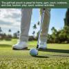YOKIVE 1 Pcs Golf Balls Waist Bag, Sports Golf Balls Carry Pouch with Tee Holders, Buckle, Clip for Woman Man Storage Golf (Black) view 3