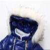 Baby Jacket Baby Boys Snowsuit Newborn Winter Coat Jumpsuit Toddler Warm Hooded Romper for Infant Girls Snow Suit Wear (Blue, 0-6 Months) view 3