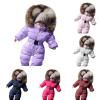 Toddler Snow Suit Baby Girl Winter Snowsuit Toddler Jacket Clothes For Boy Infant Jumpsuit Hoodied Snow Suit for Babies 0-6 Months (Brown, 0-3 Months) view 1